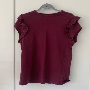 A New Day Ruffle Sleeve Top